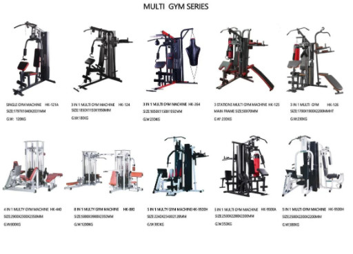 1200kg Stations-multi Turnhallen-Maschine 3800*3900*2350mm des Stahl-8