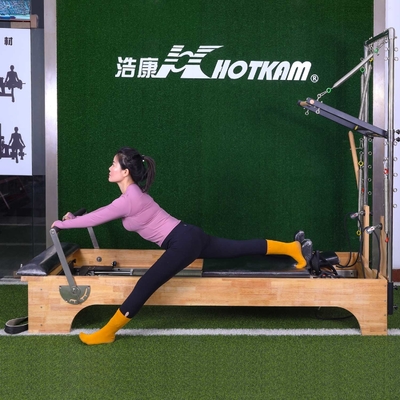Ladende Übungs-Ausrüstung 200kg Pilates tiefe untersetzte Pilates-Reformer-Maschine