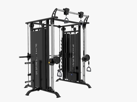 Multifunktionsturnhallen-Eignungs-Ausrüstungs-Kabel-Übergang Smith Machine Powder Coating