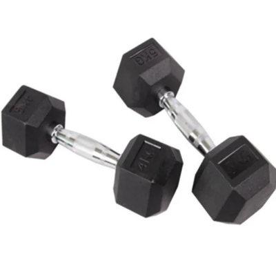 Freie Gewicht Gummi Hex Dumbbell Kreuz Fitness Dumbbell Fitnessstudio Ausrüstung