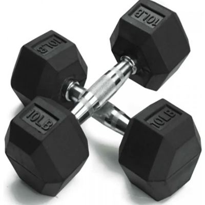 Freie Gewicht Gummi Hex Dumbbell Kreuz Fitness Dumbbell Fitnessstudio Ausrüstung